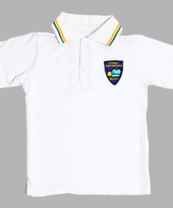 Polera Blanca Manga Corta Nuevo Horizonte